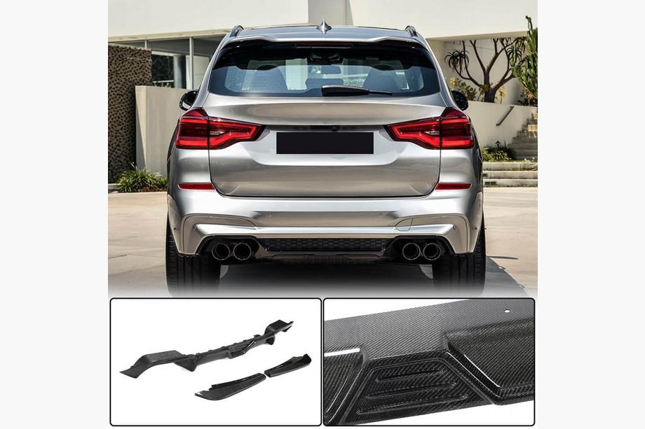 BMW X3 G01 2018– Difúzor zadného nárazníka V2 (pre F97 2018-2021, karbón) Fotografia 1