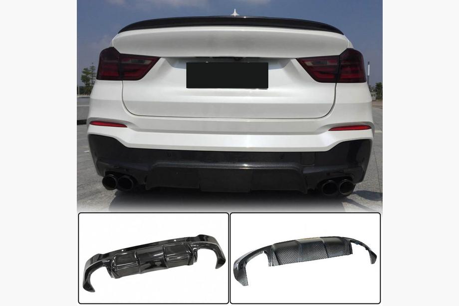 BMW X4 F26 2014–2018 Difúzor zadného nárazníka (pre M-Sport, karbón) Image
