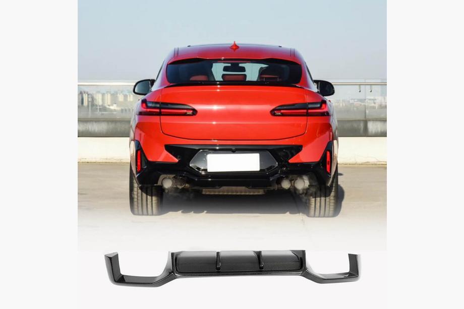 BMW X4 G02 2018– Difúzor zadného nárazníka (pre F98 2022-2025, karbón) Image