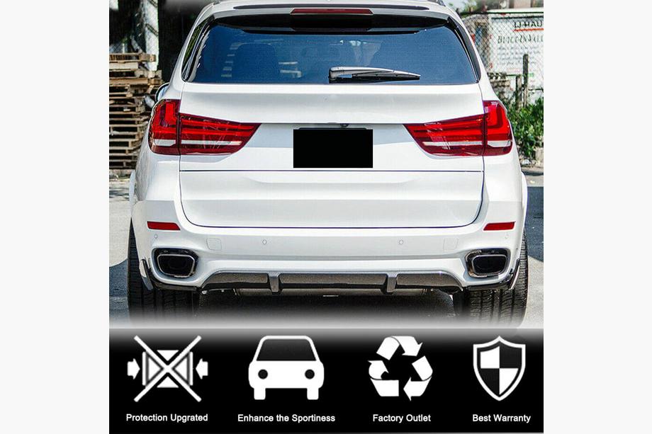 BMW X5 F15 2013–2018 Difúzor zadného nárazníka V1 (pre M-Sport, karbón) Fotografia 4