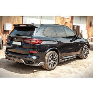 Difúzor zadného nárazníka V2 (2018-2022, pravý karbón) BMW X5 G05 2019–2026 fotografia 2