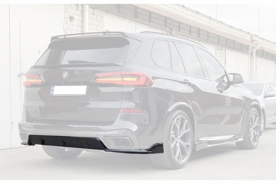 BMW X5 G05 2019–2026 Difúzor zadného nárazníka V2 (2018-2022, čierny lesklý) Fotografia 1