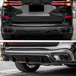 Difúzor zadného nárazníka V4 (2018-2022, lesklá čierna) BMW X5 G05 2019–2026 fotografia 2