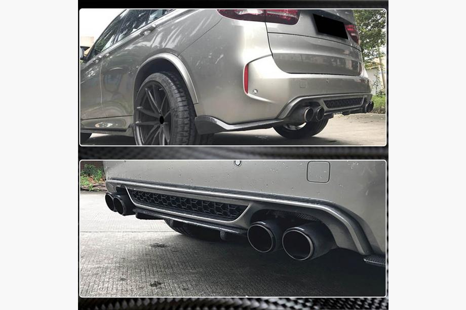 BMW X5 F15 2013–2018 Difúzor zadného nárazníka Carbon V4 (pre F85) Fotografia 3