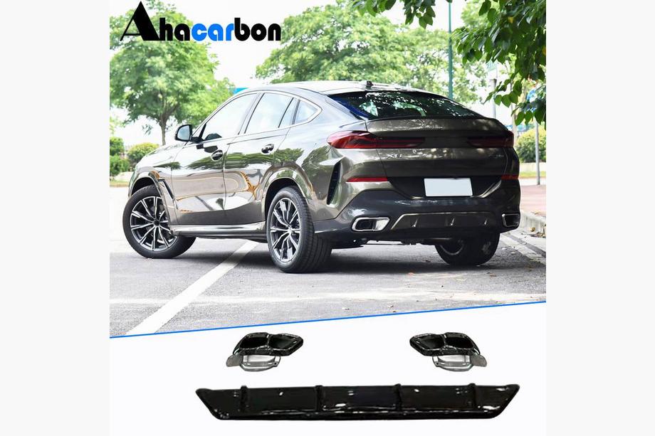 BMW X6 G06 2019–2027 Difúzor zadného nárazníka z ABS (pre M-Sport, 2023+) Image