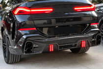 BMW X6 G06 2019–2027 Difúzor zadného nárazníka (pre M-Sport, 2018-2022, karbón) fotografia 3