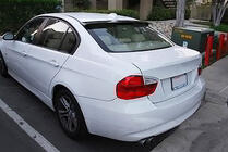 BMW 3 rad E90/E91 2005–2011 Spojler veka kufra V1 (pre E90, karbón) fotografia 3