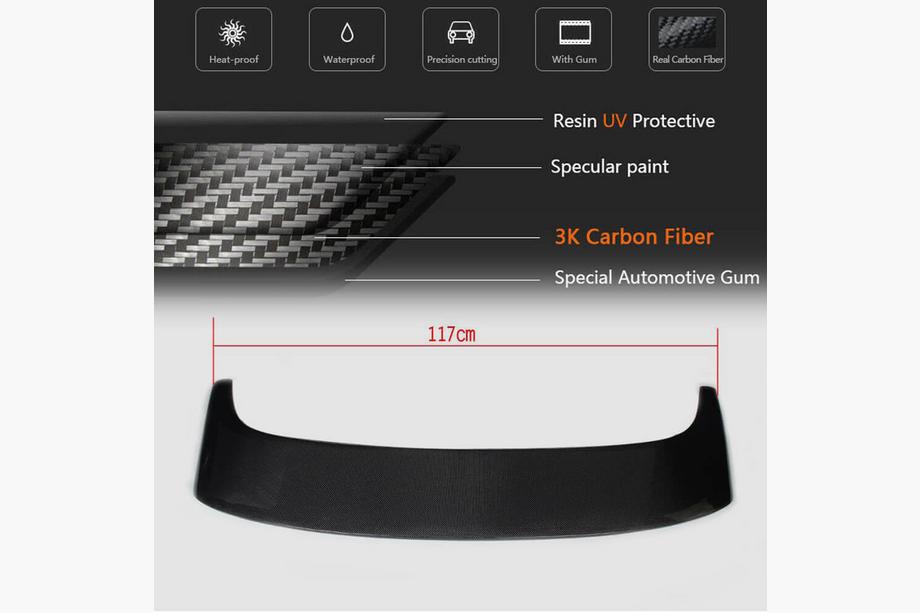 BMW X5 F15 2013–2018 Spojler zadného okna Carbon V3 Fotografia 4