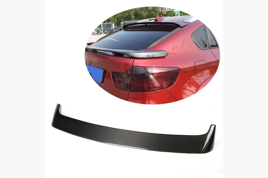 BMW X6 E71 2008–2014 Spojler zadného skla (karbón) Image