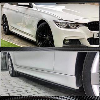 Nadstavce prahov V1 (pre M-Sport prahy, karbón) BMW rad 3 F30/F31 2012–2019 fotografia 4