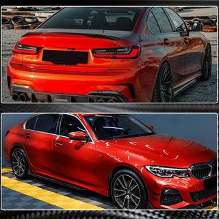 Prahové nadstavce V3 (pre G20 M-Sport, karbón) BMW 3. rad G20/G21 2018– fotografia 3