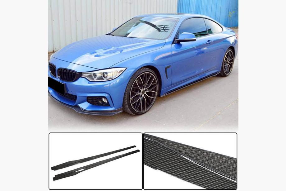 BMW 4 séria F32/F33/F36 2012–2020 Nadstavce prahov V1 (pre F32/F33 M-Sport, karbón) Fotografia 1