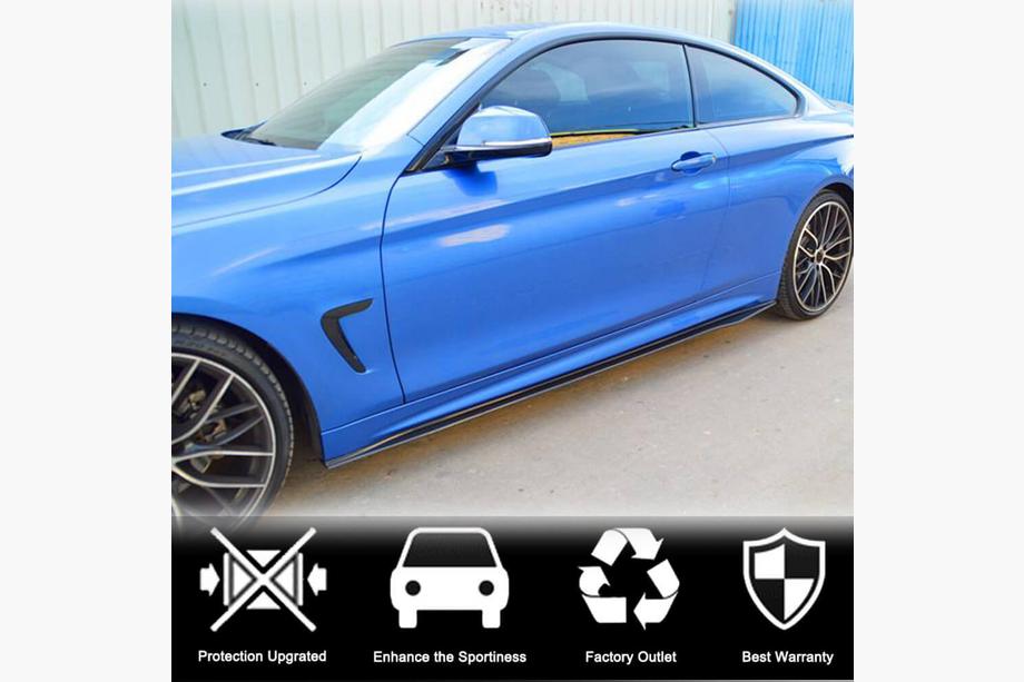 BMW 4 séria F32/F33/F36 2012–2020 Nadstavce prahov V1 (pre F32/F33 M-Sport, karbón) Fotografia 2