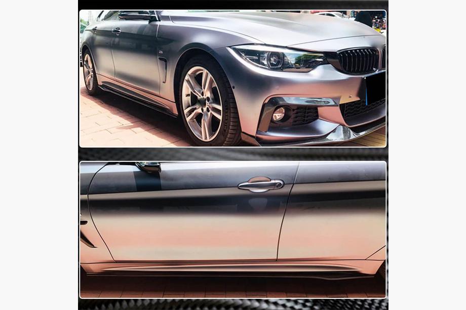 BMW 4 séria F32/F33/F36 2012–2020 Nadstavce prahov V1 (pre F32/F33 M-Sport, karbón) Fotografia 4
