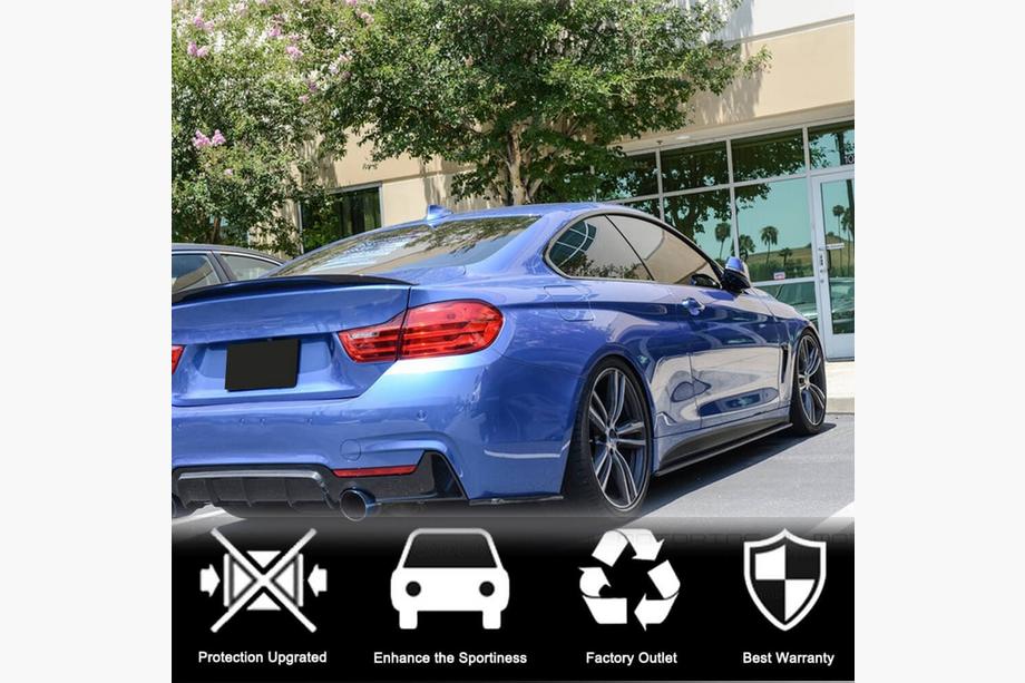 BMW 4 séria F32/F33/F36 2012–2020 Nadstavce bočných prahov V2 (pre F32/F33 M-Sport, karbón) Fotografia 3