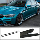BMW 5. rad G30/G31 2017–2023 Prahové nadstavce V2 (pre M-Sport/M5, karbón) fotografia 1