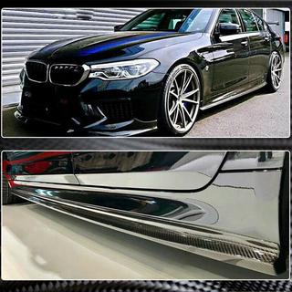 Prahové nadstavce V2 (pre M-Sport/M5, karbón) BMW 5. rad G30/G31 2017–2023 fotografia 4