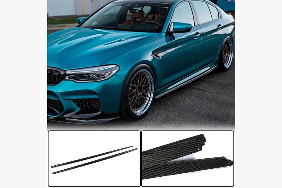 BMW 5. rad G30/G31 2017–2023 Prahové nadstavce V2 (pre M-Sport/M5, karbón) Image
