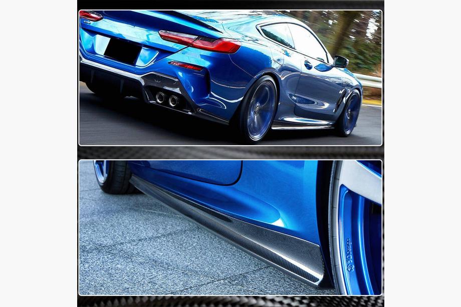 BMW 8. séria G14/G15/G16 2018– Prahové nadstavce (pre G14/G15 M-Sport, karbón) Fotografia 3