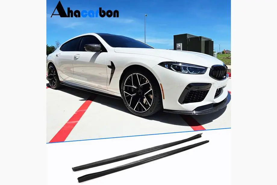 BMW 8. séria G14/G15/G16 2018– Prahové nadstavce V1 (pre G16 M-Sport/F93 M8, karbón) Fotografia 1