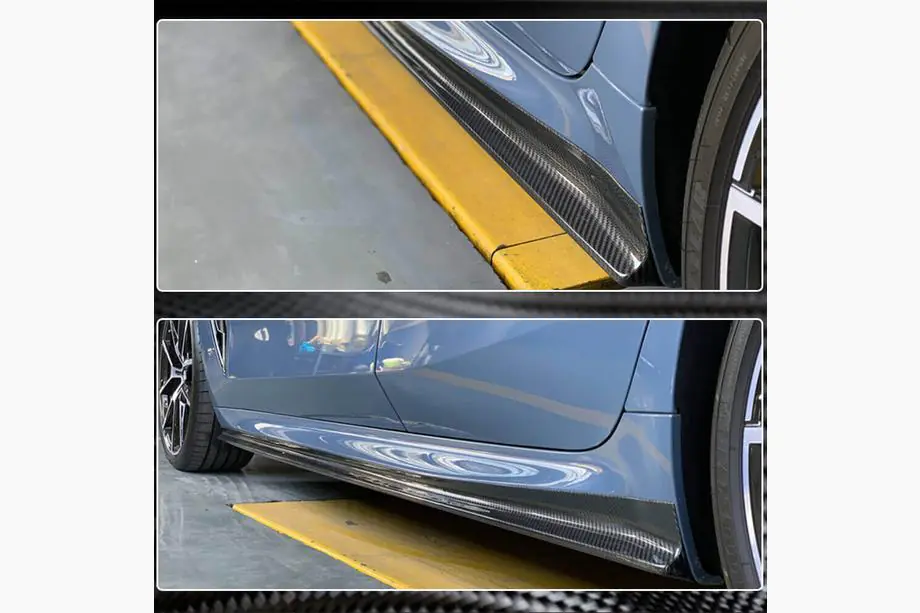 BMW 8. séria G14/G15/G16 2018– Prahové nadstavce V1 (pre G16 M-Sport/F93 M8, karbón) Fotografia 5