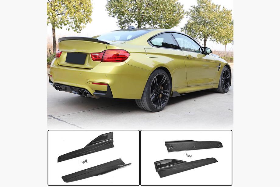 BMW 4 séria F32/F33/F36 2012–2020 V4 prahové nástavce (pre F82/F83, karbón) Image