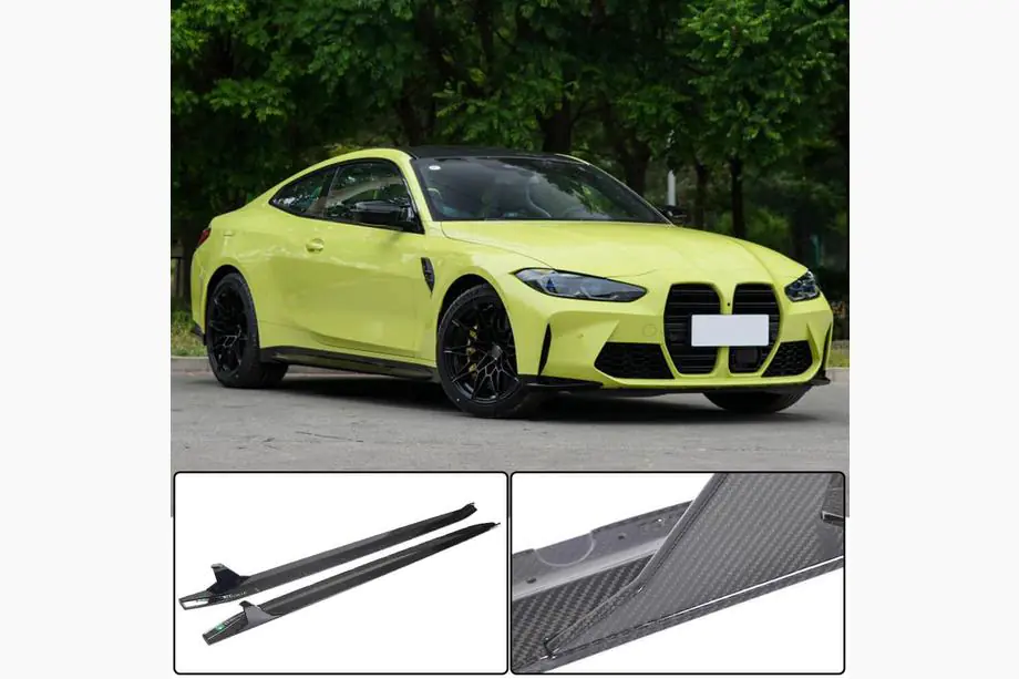 BMW 4. séria G22/23/26 2020– Nástavce bočných prahov V3 (pre G82/G83, karbón) Fotografia 1