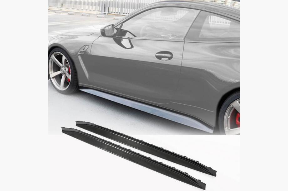 BMW 4. séria G22/23/26 2020– V4 nástavce prahov (pre G82/G83, karbón) Fotografia 1