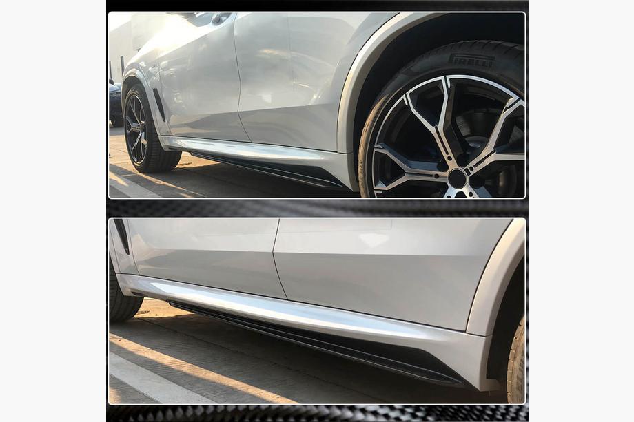 BMW X5 G05 2019–2026 Prahové nástavce Carbon V1 (Pravý karbón) Fotografia 4