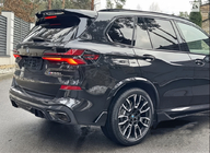 BMW X5 G05 2019–2026 Prahové nástavce V3 (Lesklá čierna) fotografia 3