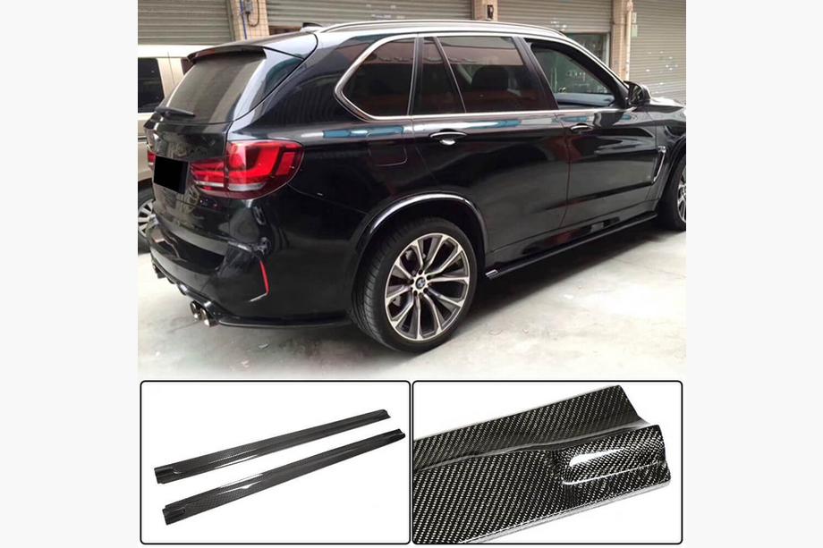 BMW X6 F16 2014–2019 Nadstavce prahov (pre F86, karbón) Image