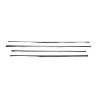 Vonkajšie okenné lišty (4 ks, nerez) SsangYong Rexton I 2001–2017 fotografia 2