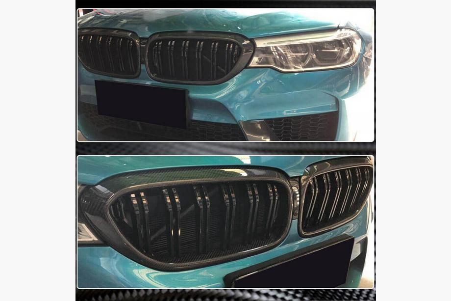 BMW 5. rad G30/G31 2017–2023 Obličkové mriežky M-Look V2 (2017-2020, karbón) Fotografia 3