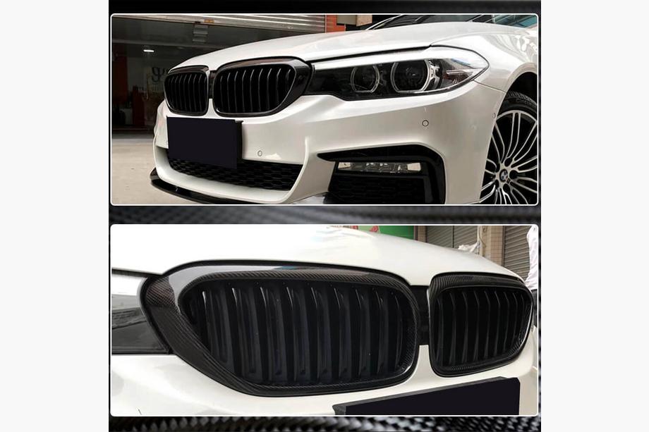 BMW 5. rad G30/G31 2017–2023 Obličkové mriežky M-Look V2 (2017-2020, karbón) Fotografia 4