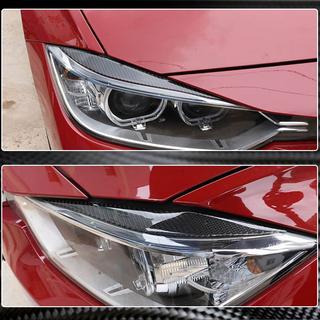 Obočie na predné svetlá V1 (pre F30, karbón) BMW rad 3 F30/F31 2012–2019 fotografia 4