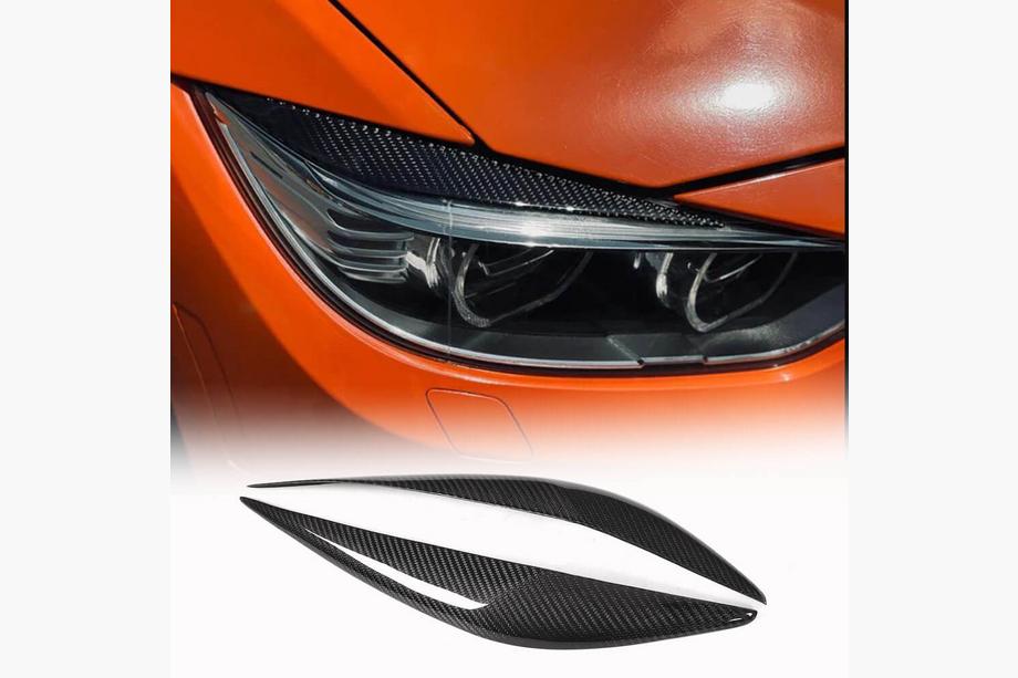 BMW rad 3 F30/F31 2012–2019 Obočie na predné svetlá V1 (pre F30, karbón) Fotografia 1