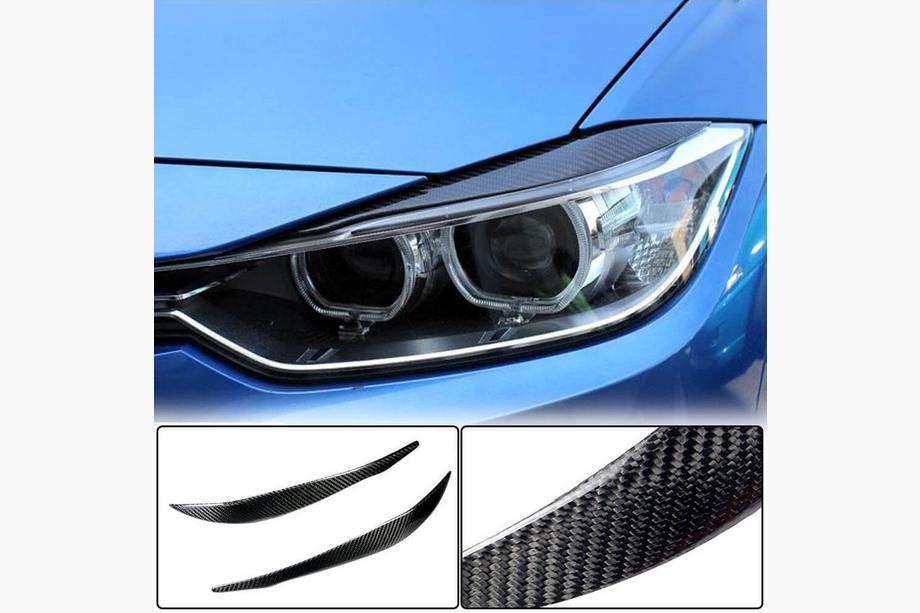 BMW rad 3 F30/F31 2012–2019 Mračítka na svetlá V2 (pre F30, karbón) Image