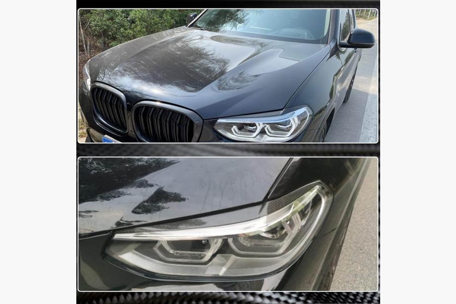 BMW X3 G01 2018– Mračítka na svetlá (2018-2021, Karbón) Fotografia 4