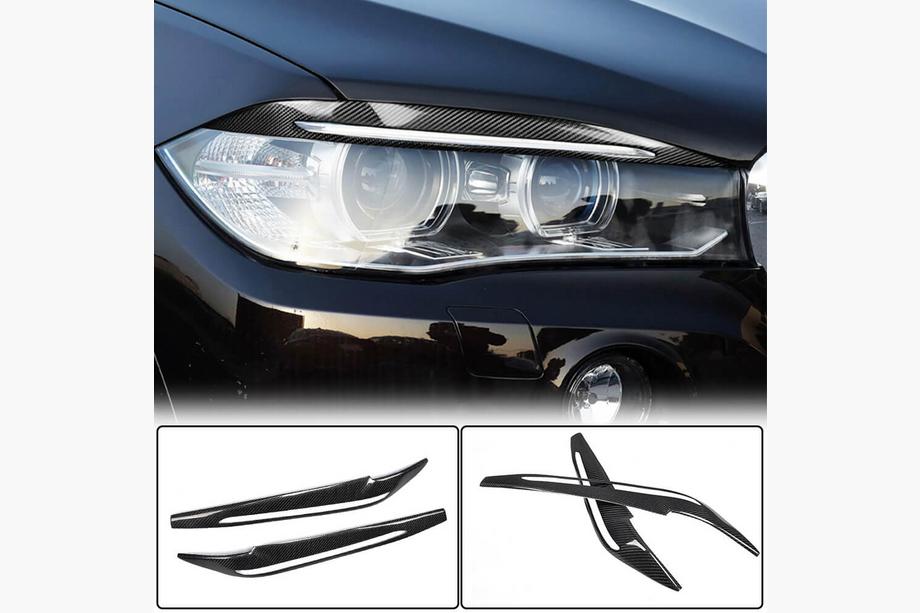 BMW X6 F16 2014–2019 Mračítka na svetlá Carbon V1 Fotografia 1