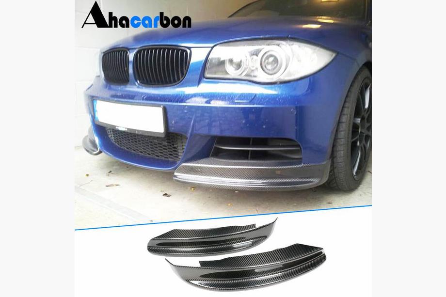 BMW 1 Series E81/E82/E87/E88 2004–2011 Flapy na predný nárazník Flap (pre E82/E88 M-Sport, karbón) Fotografia 1