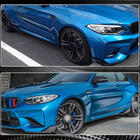 BMW 2. séria F22/F23 2014–2021 Flapy na predný nárazník Flap (pre F87 M2/M2C, karbón) fotografia 5