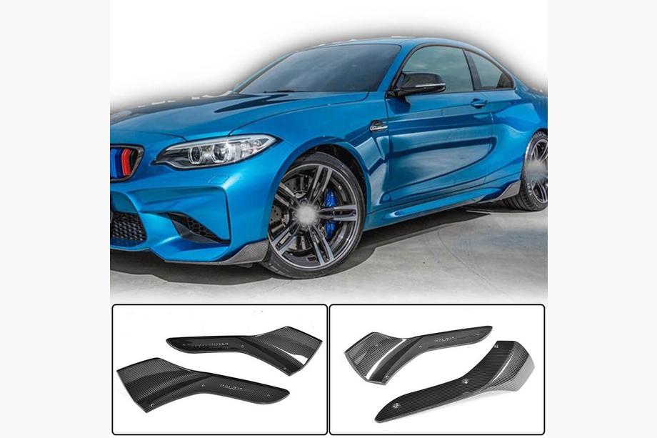 BMW 2. séria F22/F23 2014–2021 Flapy na predný nárazník Flap (pre F87 M2/M2C, karbón) Image