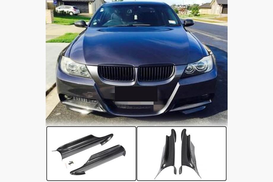 BMW 3 rad E90/E91 2005–2011 Nástavce predného nárazníka Flap (pre E90 2005-2008 M-Sport, karbón) Fotografia 1