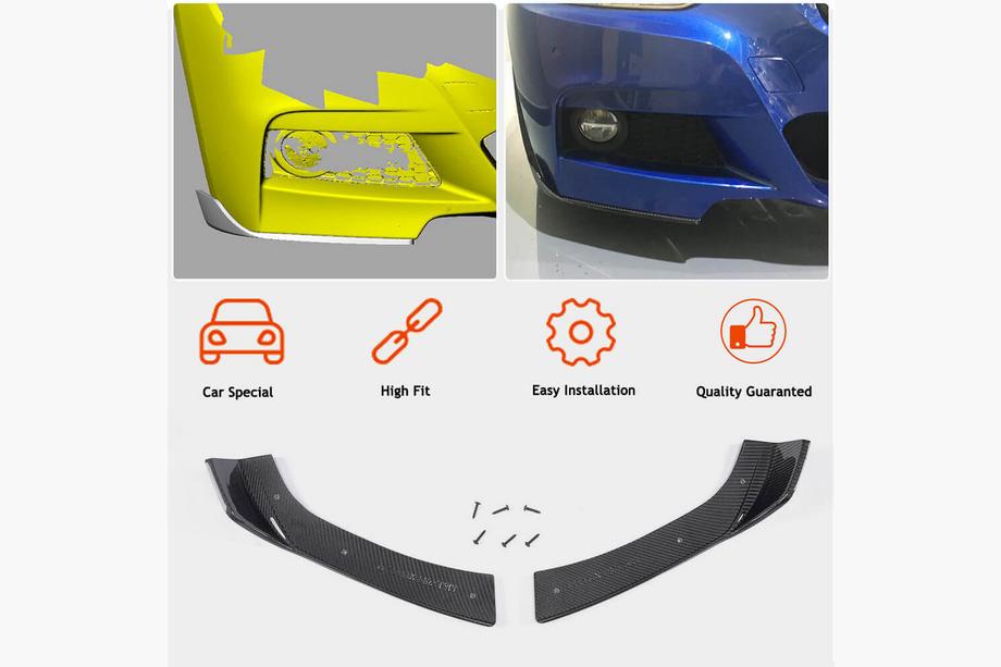 BMW rad 3 F30/F31 2012–2019 Nástavce na predný nárazník Flap FRP V2 (pre M-Sport) Fotografia 3