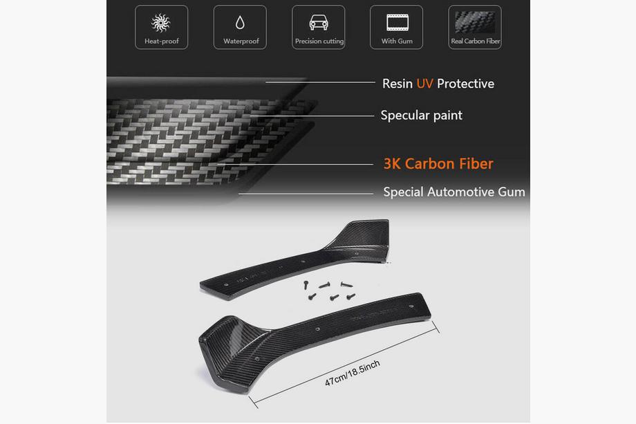 BMW rad 3 F30/F31 2012–2019 Nástavce na predný nárazník Flap FRP V2 (pre M-Sport) Fotografia 7