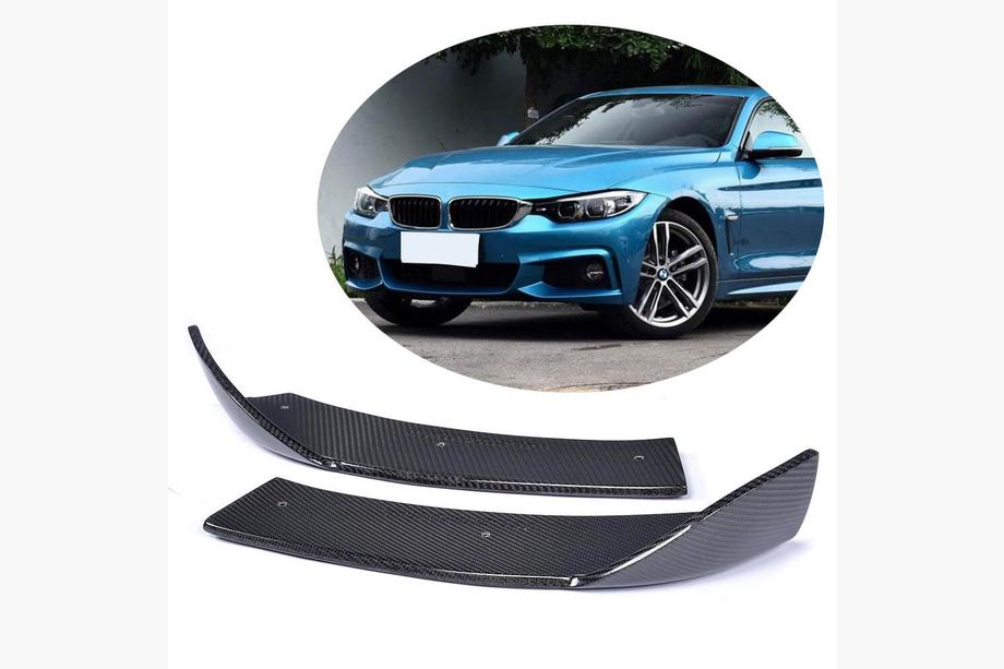 BMW 4 séria F32/F33/F36 2012–2020 Klapy na predný nárazník (pre M-Sport, karbón) Fotografia 1