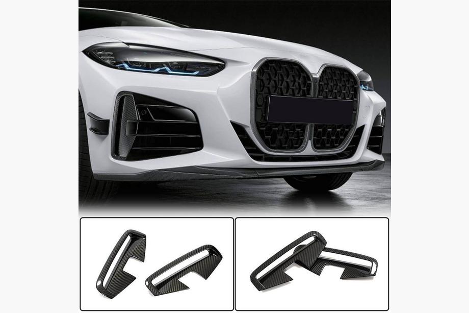 BMW 4. séria G22/23/26 2020– Predný lip spojler nárazníka (pre G22/G23 M-Sport, karbón) Image