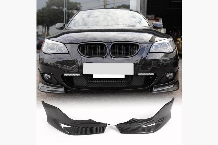 BMW 5. rad E60/E61 2003–2010 Klapy na predný nárazník (pre M-Sport, karbón) Fotografia 1