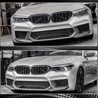 Lip flapy na predný nárazník Flap (pre M5 F90 2017-2020, karbón) BMW 5. rad G30/G31 2017–2023 fotografia 4