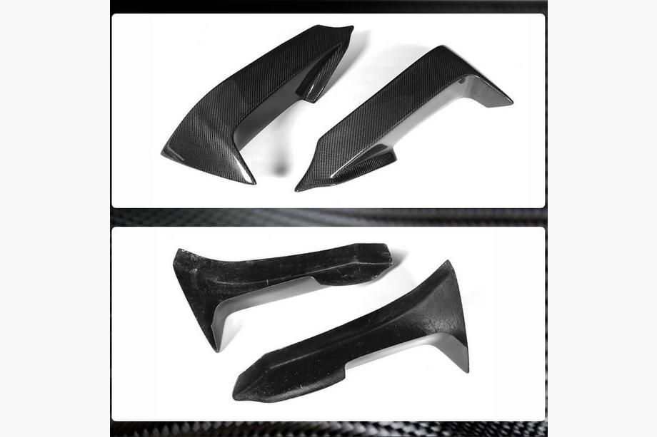 BMW 6. séria F12/F13/F06 2011–2018 Nástavce predného nárazníka Flap V2 (pre M-Sport, karbón) Fotografia 4